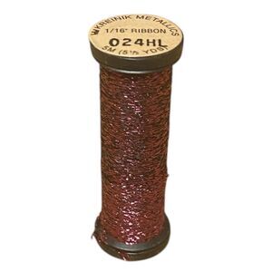 Kreinik 1/16" Metallic Ribbon - 5m - 024HL Fushia High Luster